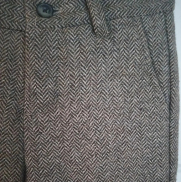 Janie & Jack Boys Wool Blend Herringbone Suit Trousers Size 18-24 Mos. - Picture 3 of 8